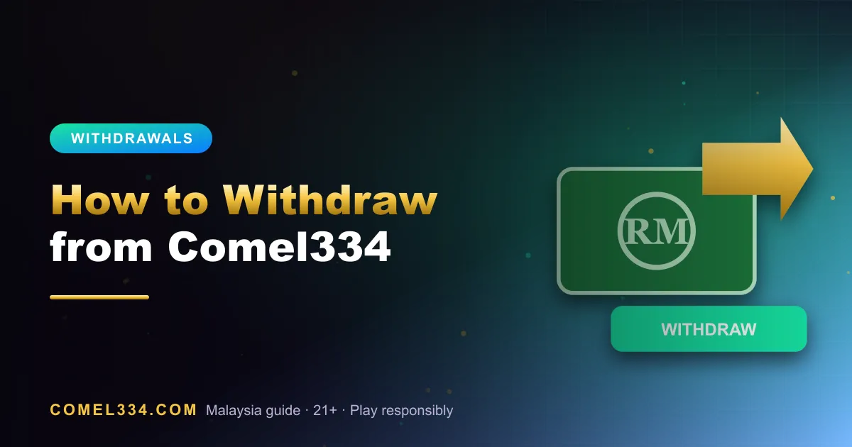 Featured image for How to Withdraw from Comel334: cash-out banknote with withdraw button