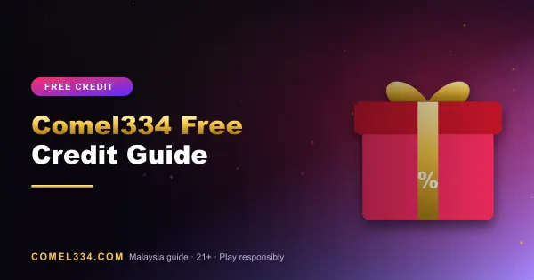 Featured image for Comel334 Free Credit Guide: gift box representing casino promotions