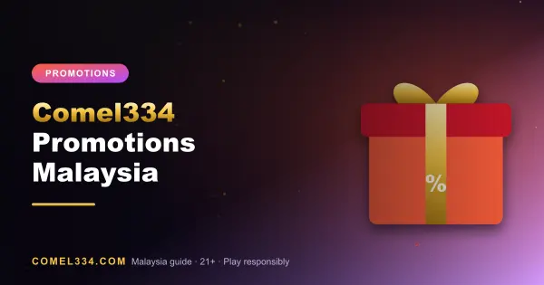 Featured image for Comel334 Promotions Malaysia: gift box representing casino promotions
