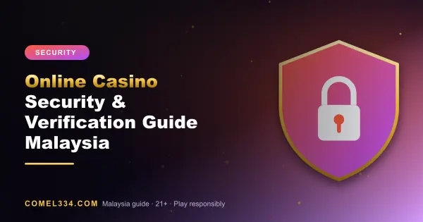 Featured image for Online Casino Security & Verification Guide Malaysia: security shield with padlock